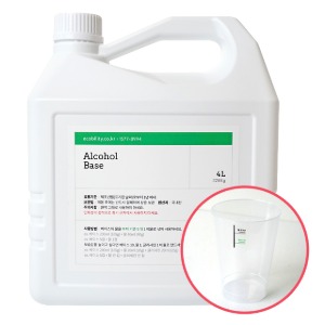 에탄올베이스 4L - 식물성 소독용 알콜 제조 (변성제, 유해물질 없는 발효주정)